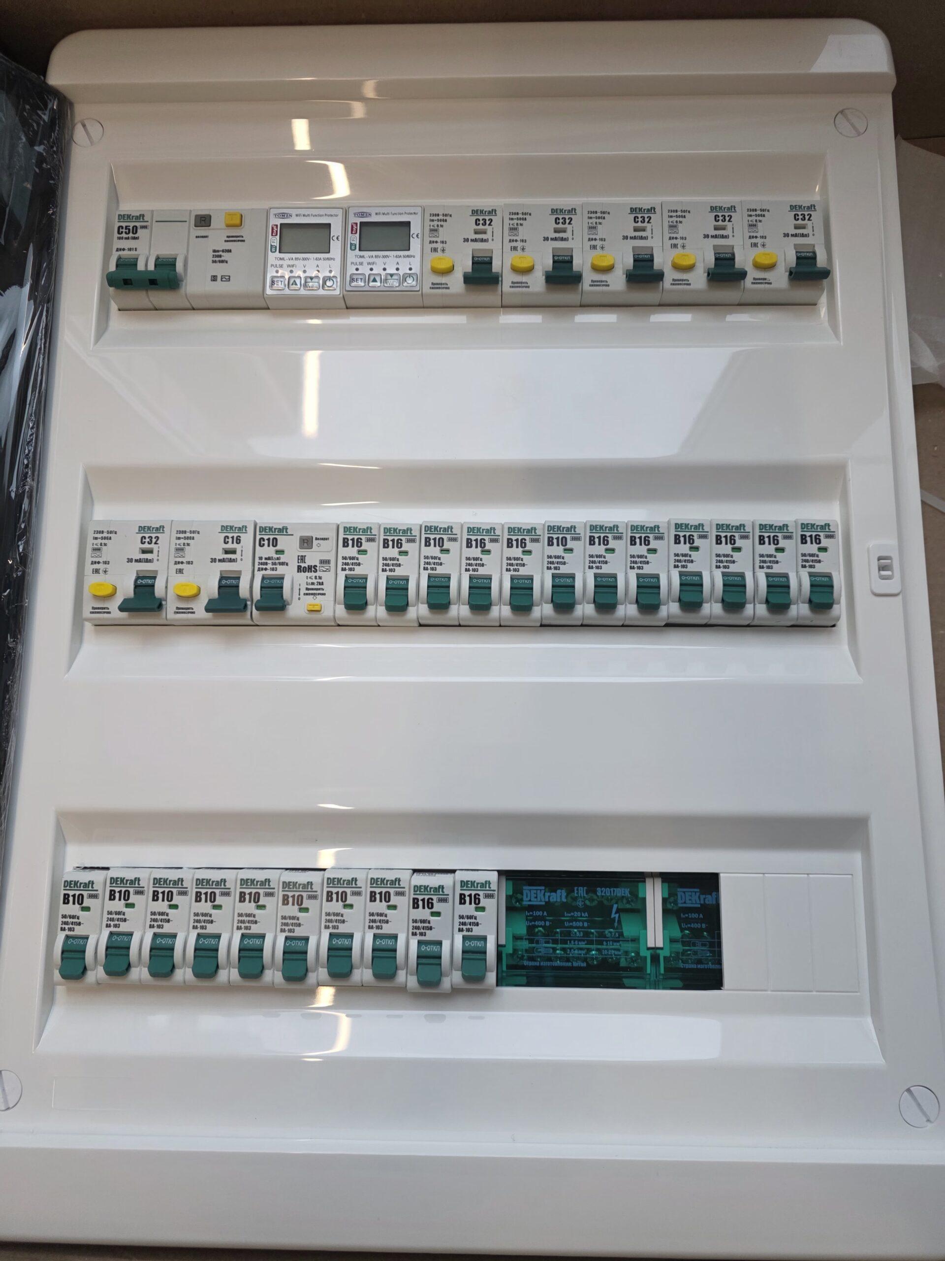 Подбор автоматов УЗО и защита линий в щите Кишинёв электрик